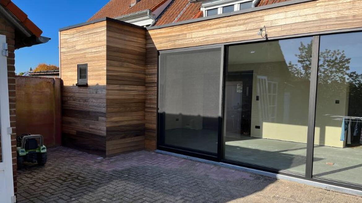 Stretch and More woonuitbreiding aanbouw houtskelet